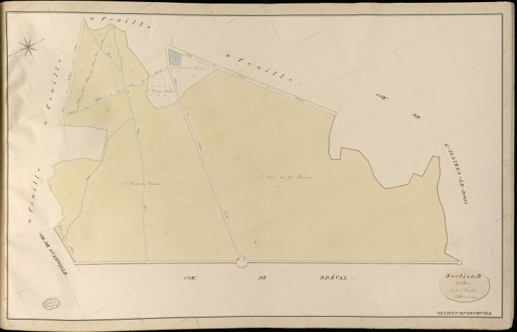 Villiers-en-Désœuvre. Section D _ de Villiers _ 4e de 6 Feuilles
