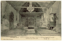 Chavigny. Intérieur de l'Eglise XVIe siècle- Vitraux et magnifique Retable de l'Epoque- Tabernacle du XVIIe siècle.