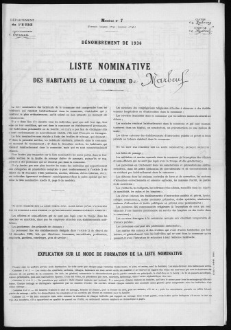 MARBEUF 1936