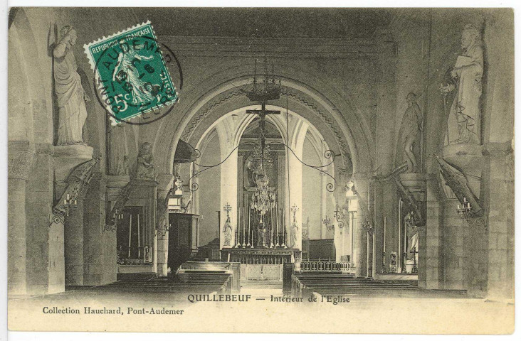Quillebeuf-sur-Seine. Intérieur de l'Eglise.