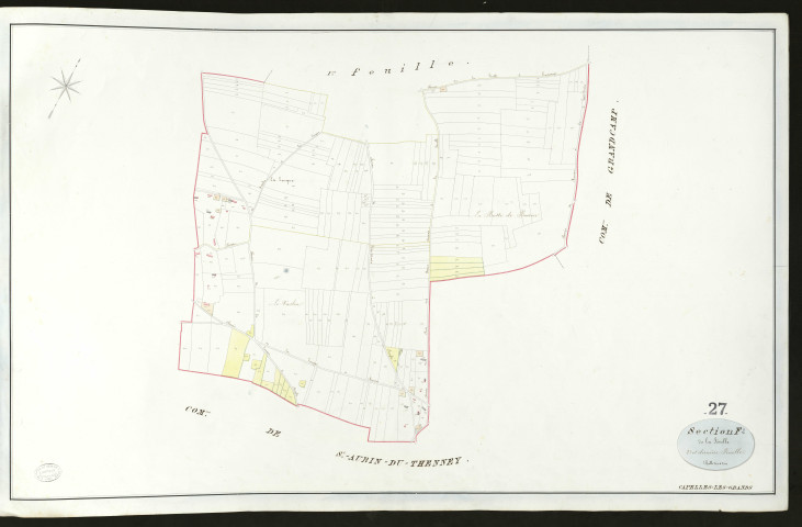 Capelle-les-Grands. Section F _ de la Sévelle _ 2e et dernière Feuille