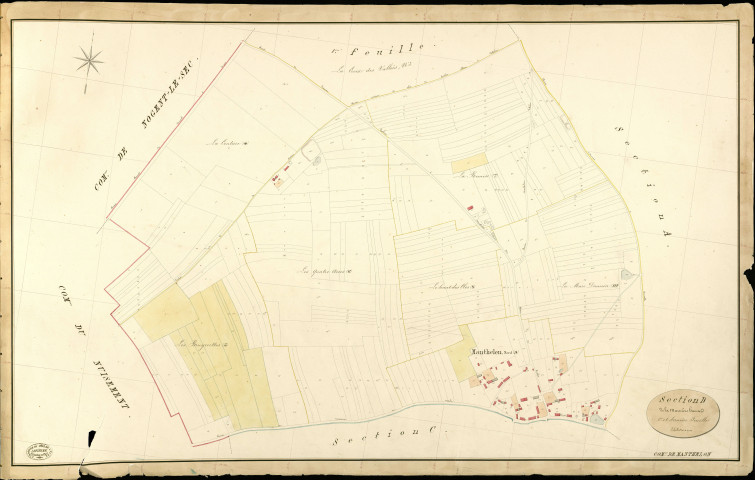 Manthelon. Section D _ de la Marnière Hamard _ 2e et dernière Feuille