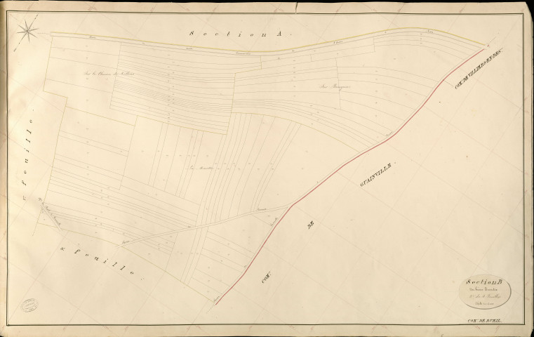 Bueil. Section B _ du beau Teurtre _ 2e de 4 Feuilles