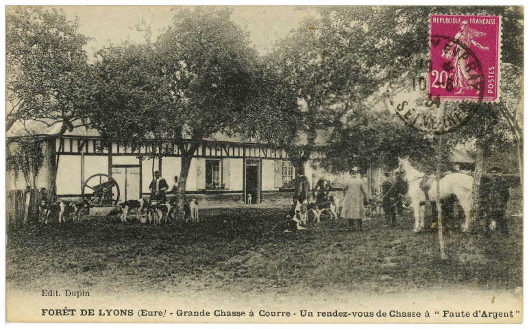 Lyons-la-Forêt. Grande Chasse à Courre - Un rendez-vous de Chasse à «Faute d'Argent».