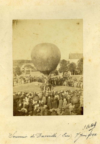 Damville. Souvenir de Damville 7 Juin 1892.