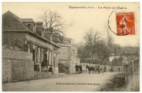Fiquefleur-Equainville. La Place de l'Eglise.