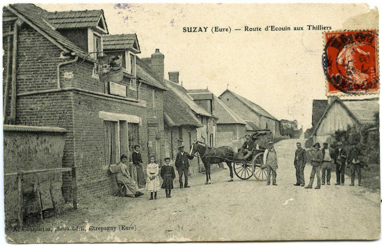 Suzay. Route d'Ecouin aux Thilliers.