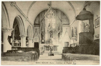 Bosc-Roger-en-Roumois. Intérieur de l'Eglise.