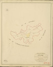 Thuit-Simer (Le). Tableau d'assemblage _ du Plan Parcellaire de la Commune de Thuit-Simer _ Canton d'Amfreville - Louviers - Eure. _ Terminé sur le Terrain en 1828 , sous l'administration de M. Le Vicomte Raymond Delaître , Préfet _ M. Godet, Maire _ sous la Direction de M.Hurtrelle, Directeur des Contributions directes _ M. Hautier, Géomètre en Chef. _ Par M. Canu, Géomètre de 1re classe.