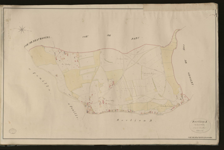 Beaumont-le-Roger. Section A _ de Saint Aubin _ 2e de 3 Feuilles