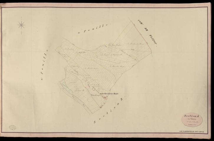 Amfreville-sous-les-Monts. Section A _ du Valpitan _ 1re de 4 Feuilles