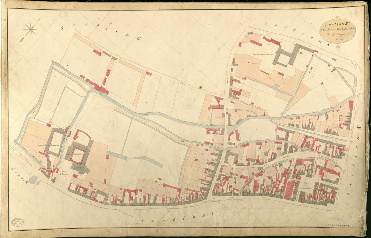 Evreux. Section H _ de Saint Taurin et de la Halle au Blé _ Feuille Unique