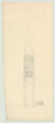 Evreux _Cathédrale. Projet de restauration de la flèche.