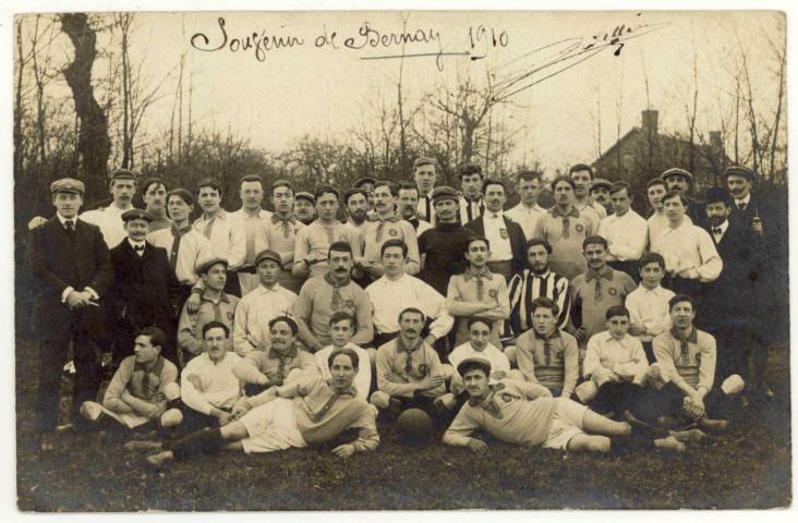 Bernay. Equipe de Football-1910.