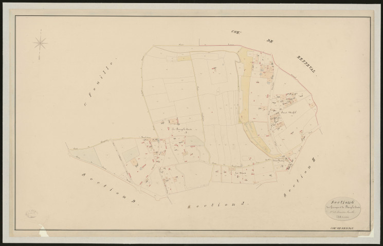 Bernay. Section G _ des Granges et du Bourg le Comte _ 2e et dernière Feuille