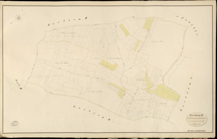 Madeleine-de-Nonancourt (La). Section B _ de la Couture et des grandes Bruyères _ 2e et dernière Feuille