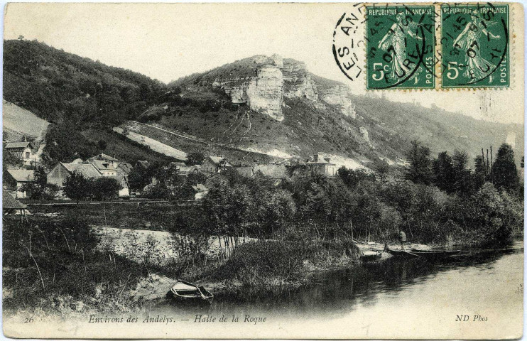 Andelys (Les). Halte de la Roque.