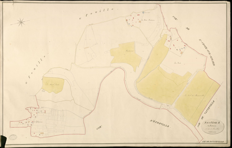 Bourneville. Section A _ de Brotonne _ 1re de 3 Feuilles