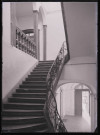 Escalier de bois de l'abbaye de Valloires (Somme).