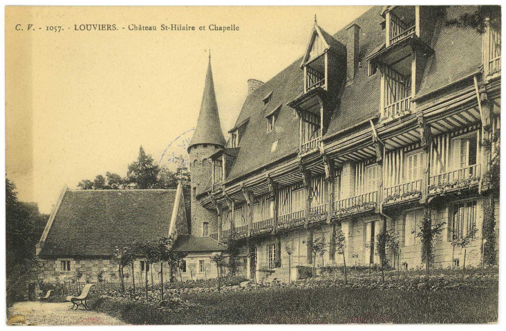 Louviers-Ville. Château de Saint-Hilaire et Chapelle.