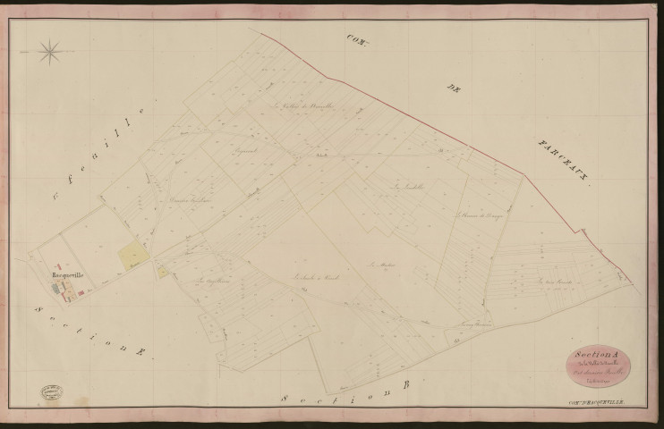 Hacqueville. Section A _ de la Vallée de Neuville _ 2e et dernière Feuille