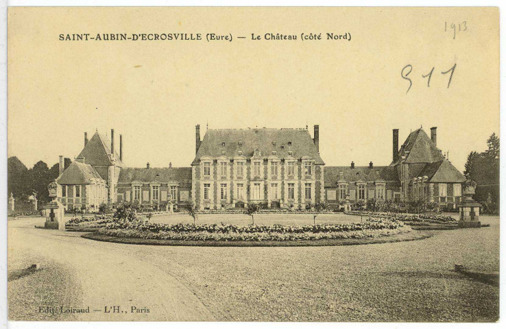Saint-Aubin-d'Ecrosville. Le Château (côté Nord).
