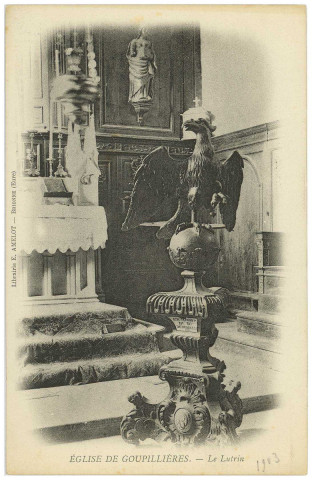 Goupillières. Eglise de Goupillières. - Le Lutrin.