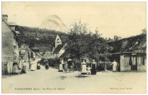 Nassandres. La Place de l'Eglise.