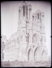 Façade de la cathédrale de Reims (Marne).