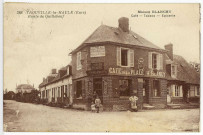 Trouville-la-Haule. Route de Quillebeuf - Maison Blanchy - Café - Tabacs - Epicerie.