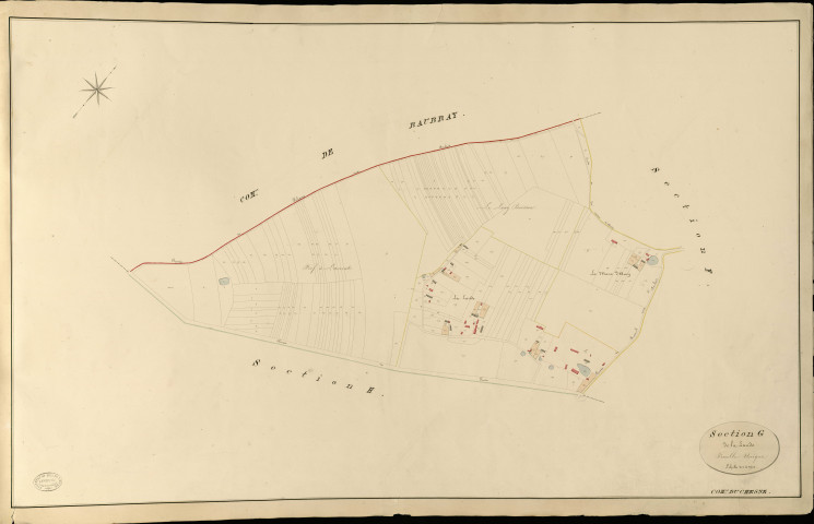 Chesne (Le). Section G _ de la Lande _ Feuille Unique