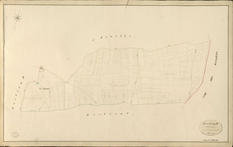 Chesne (Le). Section B _ du tronchet _ 2e et dernière Feuille