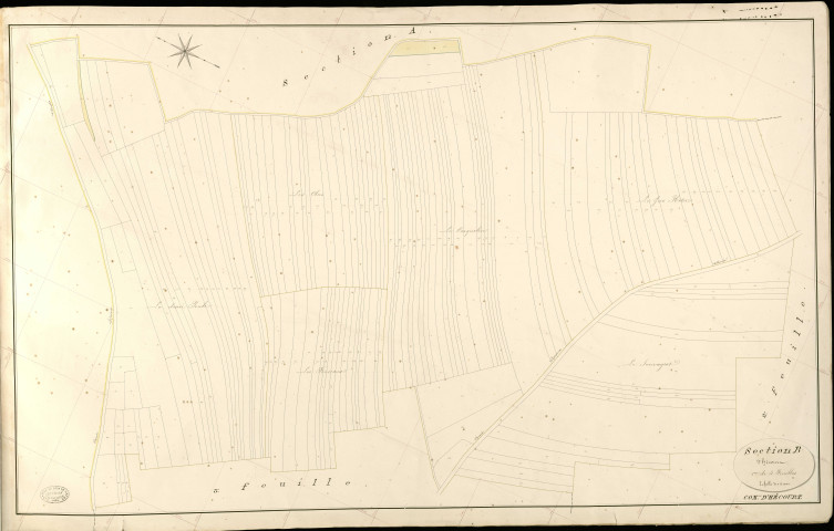 Hécourt. Section B _ d'Hécourt _ 1re de 4 Feuilles