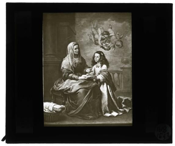 Musée de Madrid (Espagne), tableau de Murillo « l'Education de la Vierge par Sainte-Anne ».