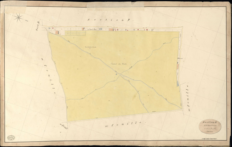 Ventes (Les). Section G _ de la Forêt d'Evreux _ 11e de 13 Feuilles