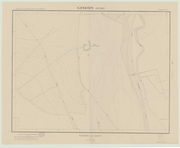 Gisors _ MRU _ Fond de plan topographique en 6 feuilles