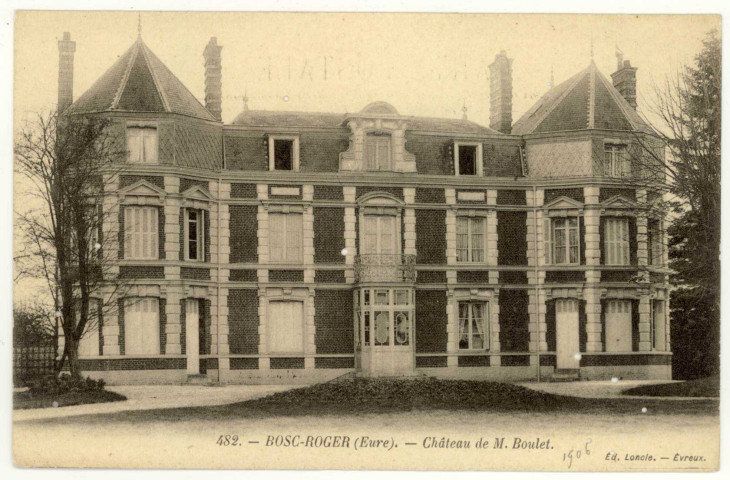 Bosc-Roger-en-Roumois. Château de M. Boulet.