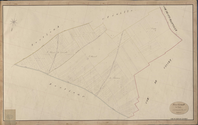 Plessis-Grohan (Le). Section B _ des Ervolus _ 2e et dernière Feuille