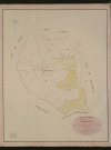 Heubécourt. Tableau d'assemblage du Plan Parcellaire de la Commune d'Heubécourt. _ Canton d'Ecos - Andelys - Eure. _ Terminé sur le terrain le 21 juillet 1836, sous l'administration de M. A Passy, Préfet - M. Béguin, Maire et sous la direction de M. Marel, Directeur des Contributions directes. _ M. Le Fébure, Géomètre en Chef. _ Par M. Letailleur, Géomètre de 1re classe