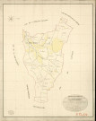 Poterie-Mathieu (La). Tableau d'assemblage _ du Plan Parcellaire de la Commune de la-Poterie-Mathieu _ Canton de St Georges-du-Vièvre - Pontaudemer - Eure. _ Terminé sur le Terrain le 12 mai 1838 , sous l'administration de M. de Monicault, Préfet _ M. Quesney, Maire _ sous la Direction de M.Garnier, Directeur des Contributions directes _ M. Le Fébure, Géomètre en Chef. _ Par M. Canu, Géomètre de 1re classe.