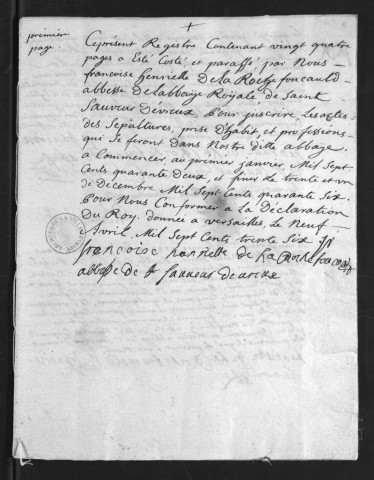 Registres paroissiaux