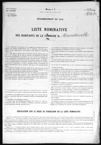 HOUETTEVILLE 1936