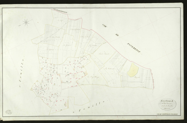 Corneville-sur-Risle. Section A _ de Saint Laurent _ 2e de 4 Feuilles