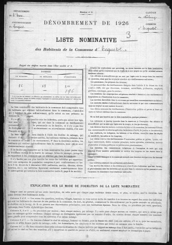 ECQUETOT 1926