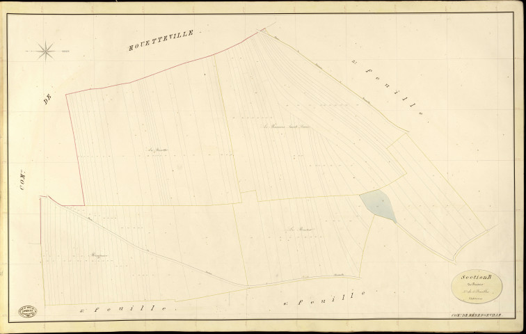 Bérengeville-la-Campagne. Section B _ du Routoir _ 2e de 5 Feuilles