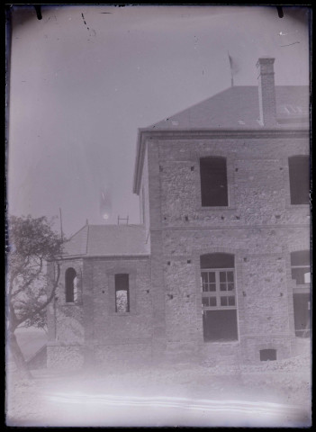 Façade du bâtiment Saint-Maurice d'Orgeville (Eure).