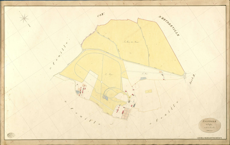 Chapelle-du-bois-des-Faulx (La). Section A _ de l'Eglise _ 2e de 5 Feuilles