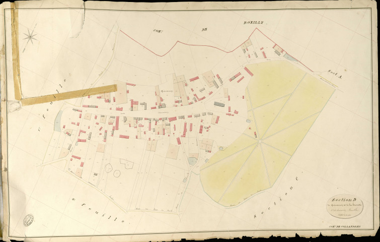 Collandres. Section D _ de Quincarnon et de la haisette _ 3e et dernière Feuille