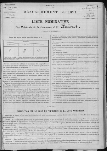 FAINS 1891