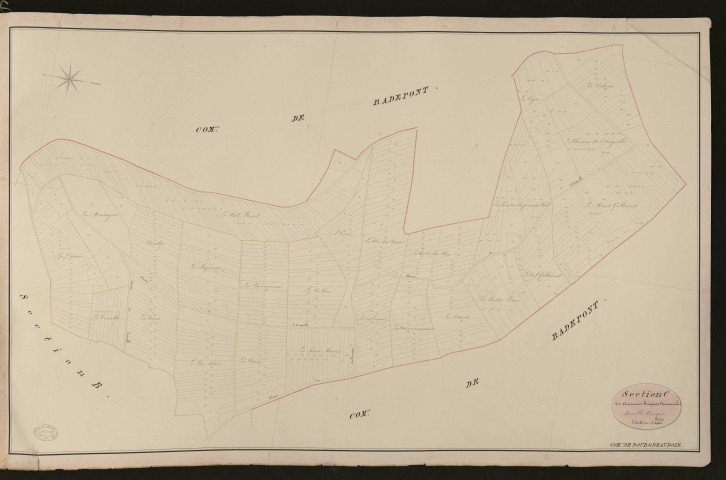 Bourg-Beaudoin. Section C _ des Anciennes Bruyères Communales _ Feuille Unique